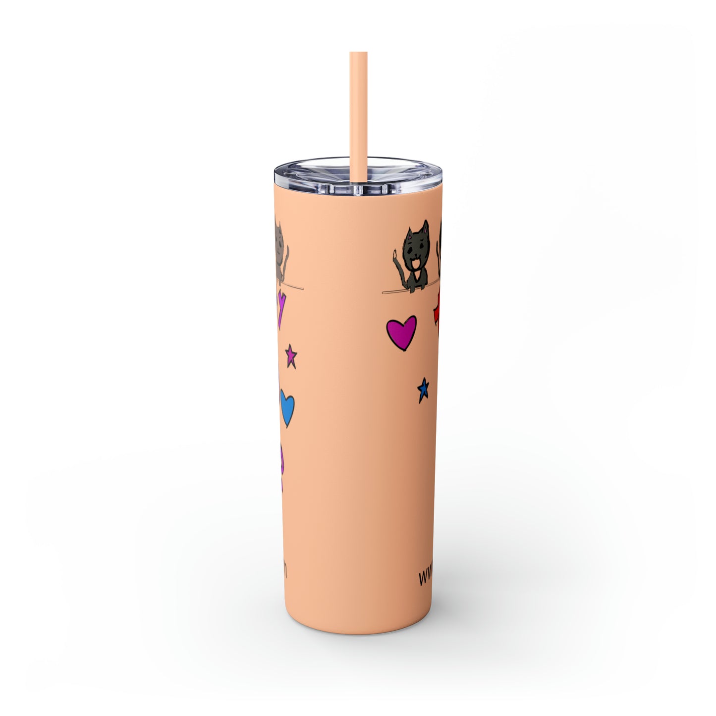 Skinny Tumbler with Straw, 20oz