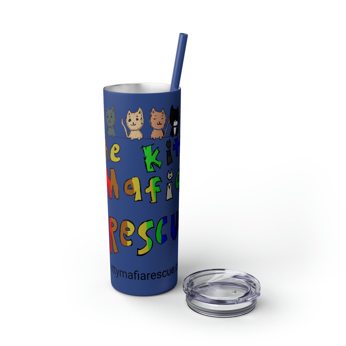 Skinny Tumbler with Straw, 20oz