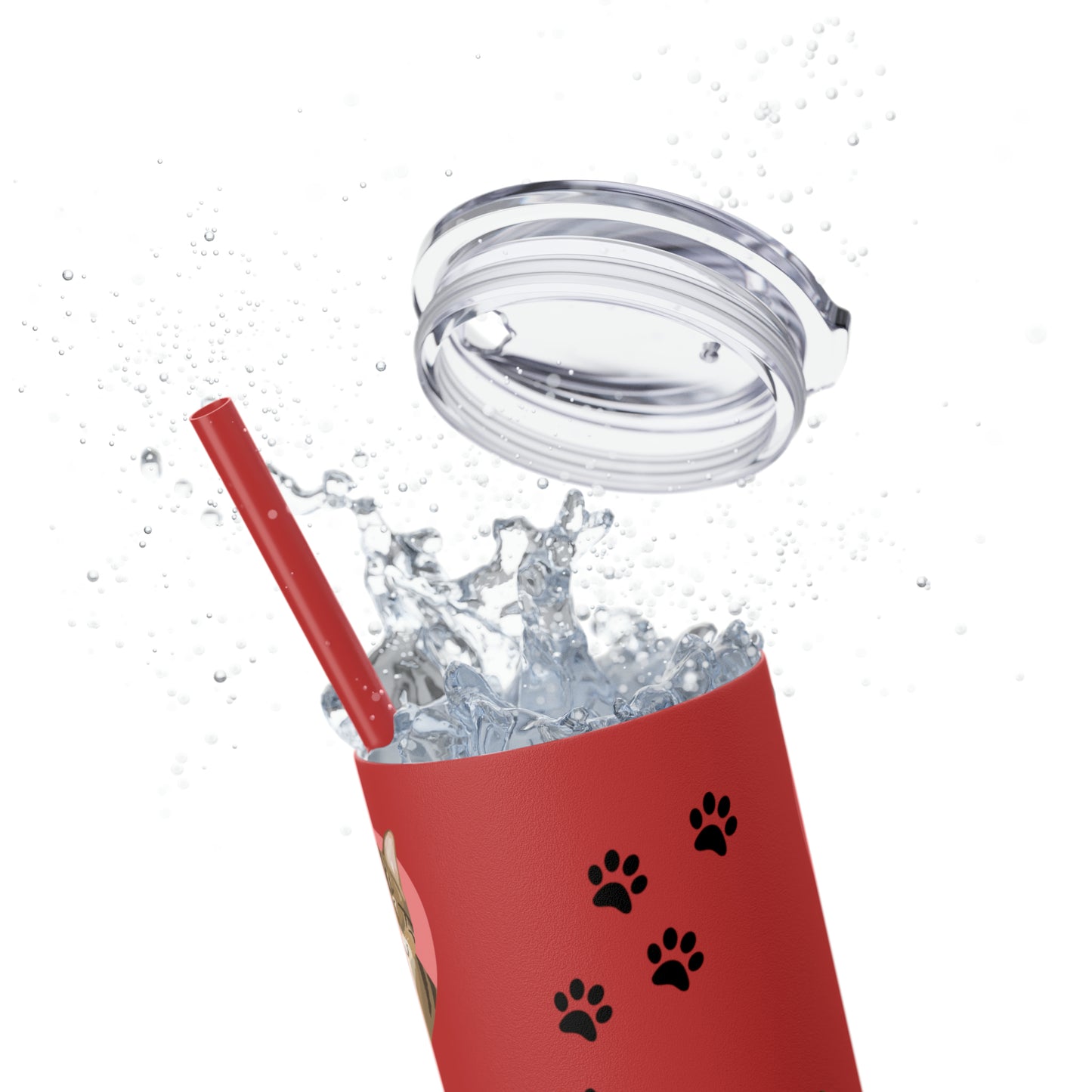 Skinny Tumbler with Straw, 20oz