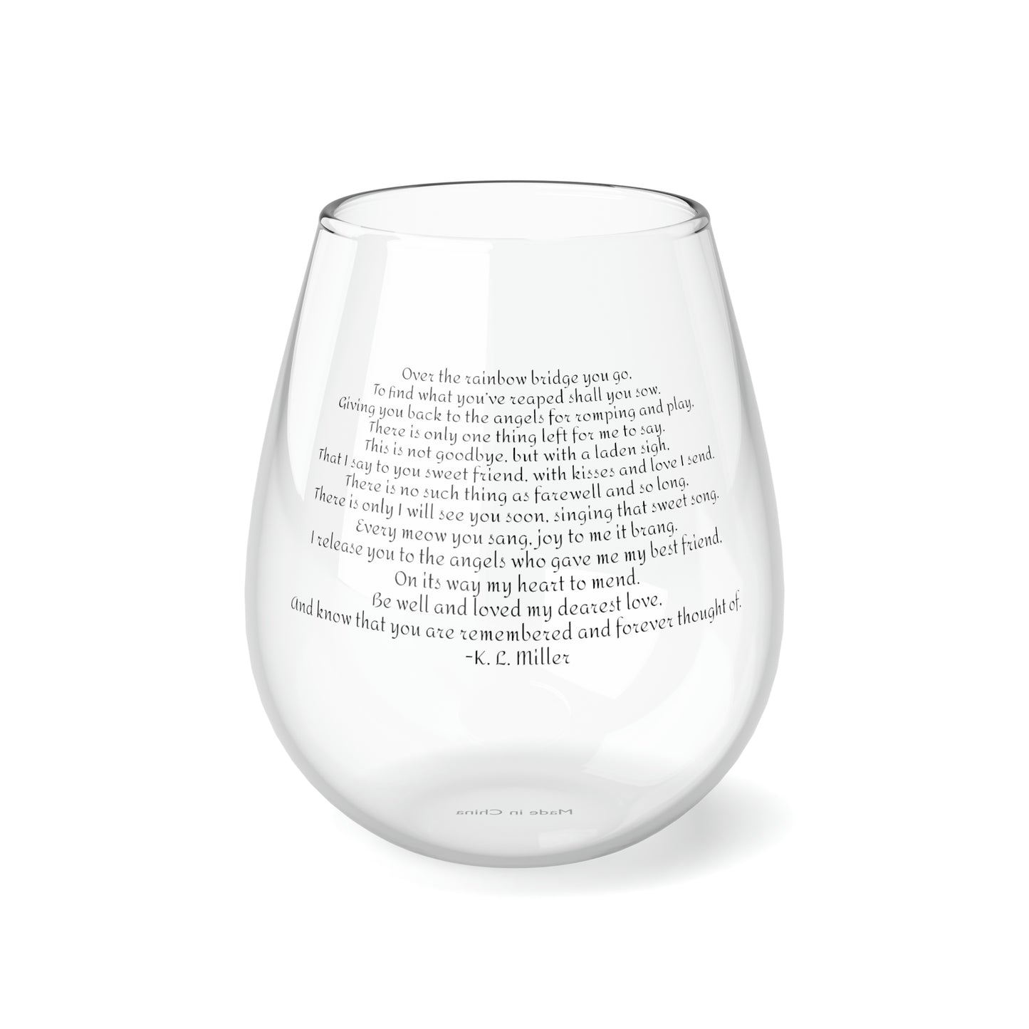 Stemless Wine Glass, 11.75oz