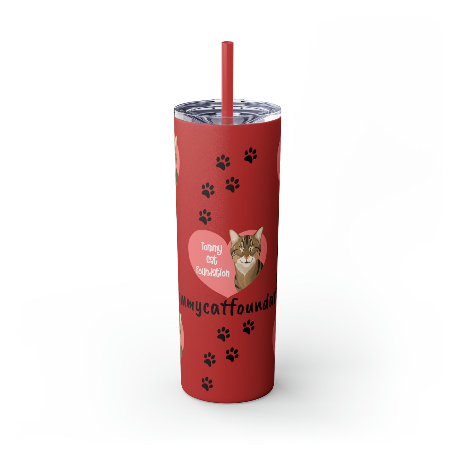 Skinny Tumbler with Straw, 20oz