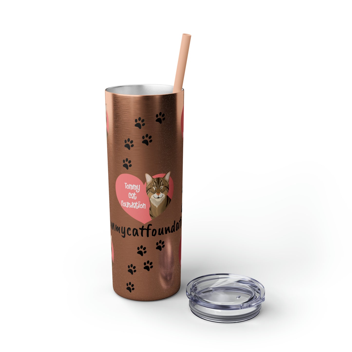 Skinny Tumbler with Straw, 20oz