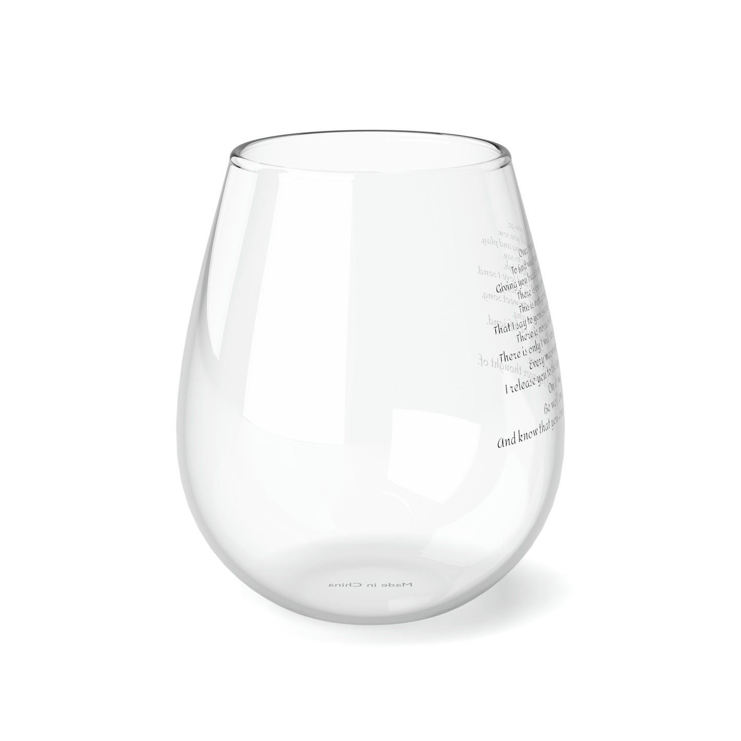 Stemless Wine Glass, 11.75oz