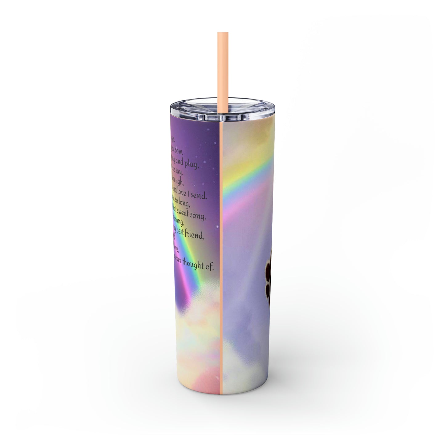 Skinny Tumbler with Straw, 20oz