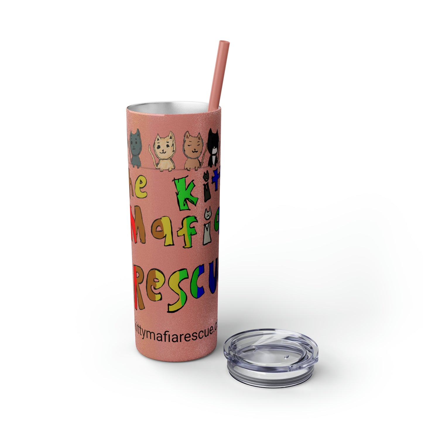 Skinny Tumbler with Straw, 20oz