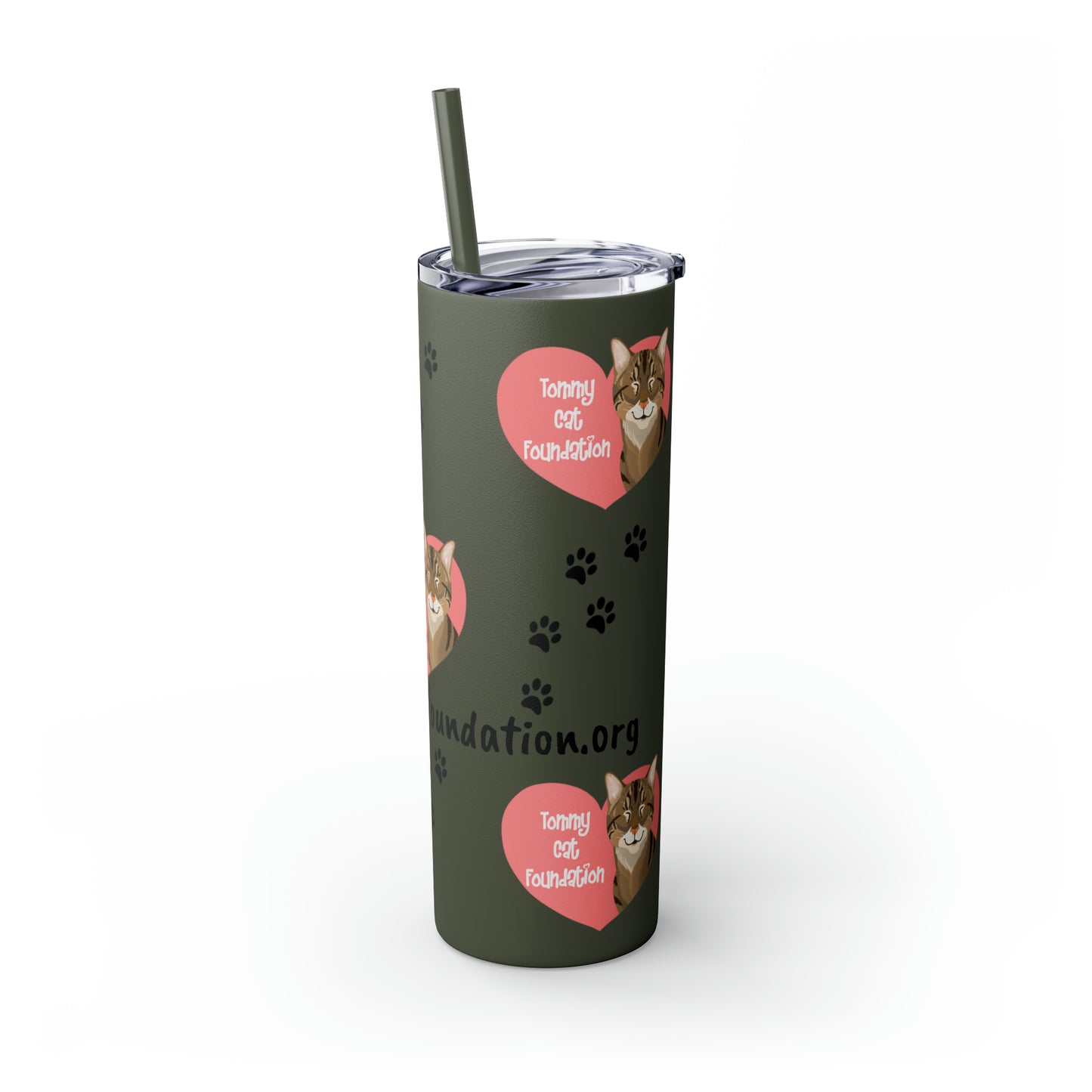 Skinny Tumbler with Straw, 20oz