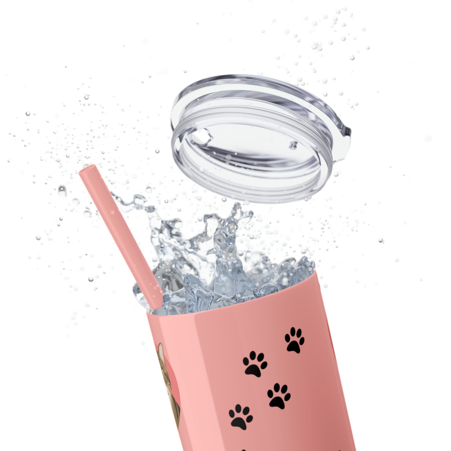 Skinny Tumbler with Straw, 20oz