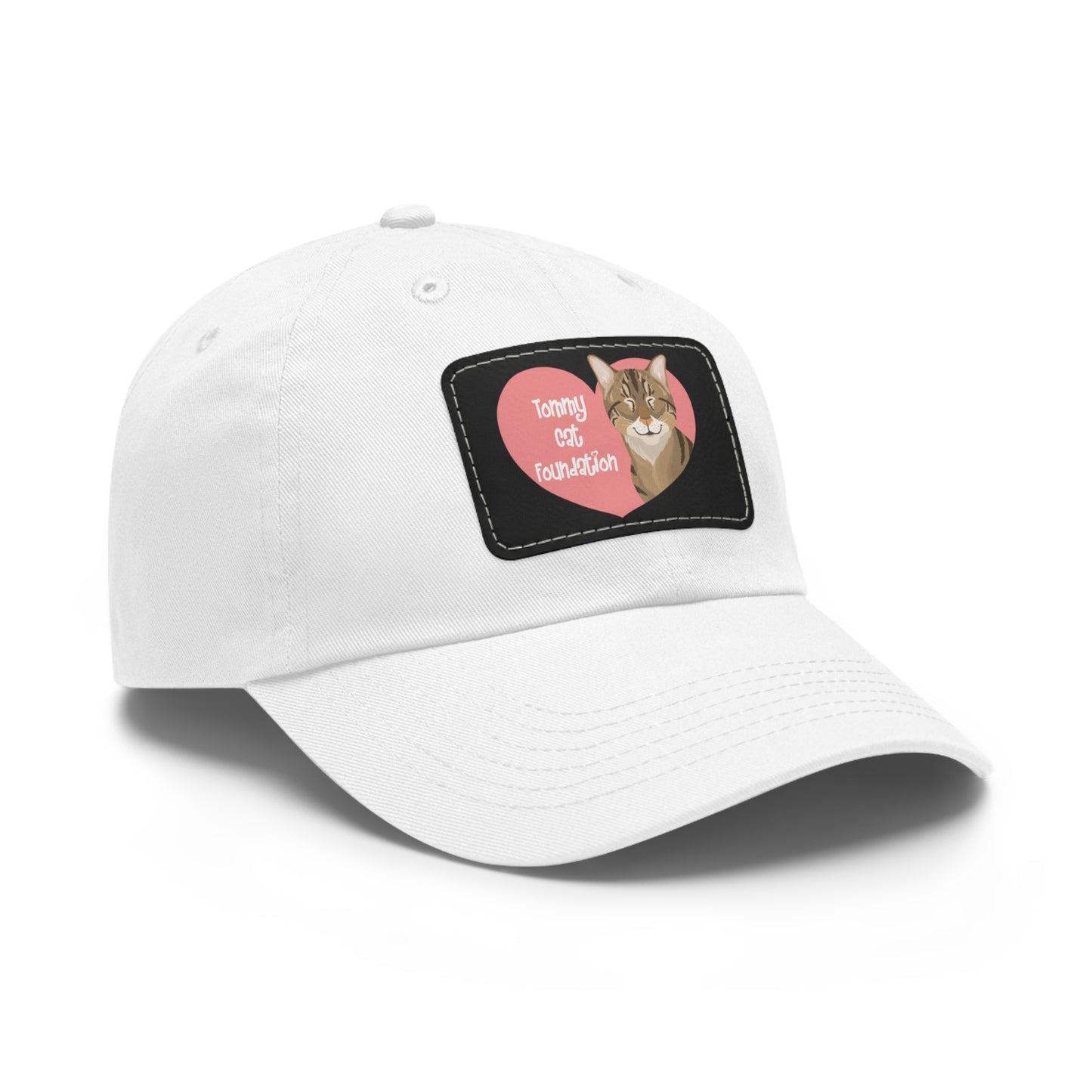 Dad Hat with Leather Patch (Rectangle)