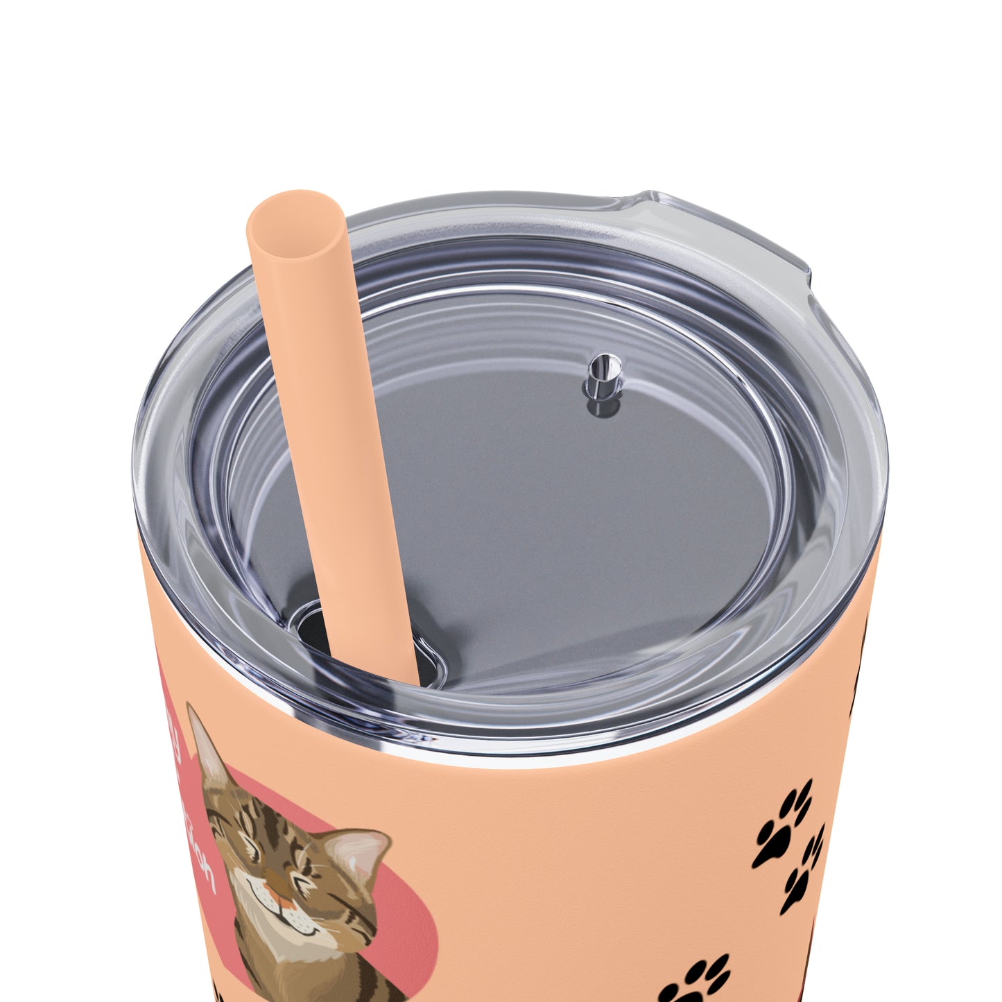 Skinny Tumbler with Straw, 20oz