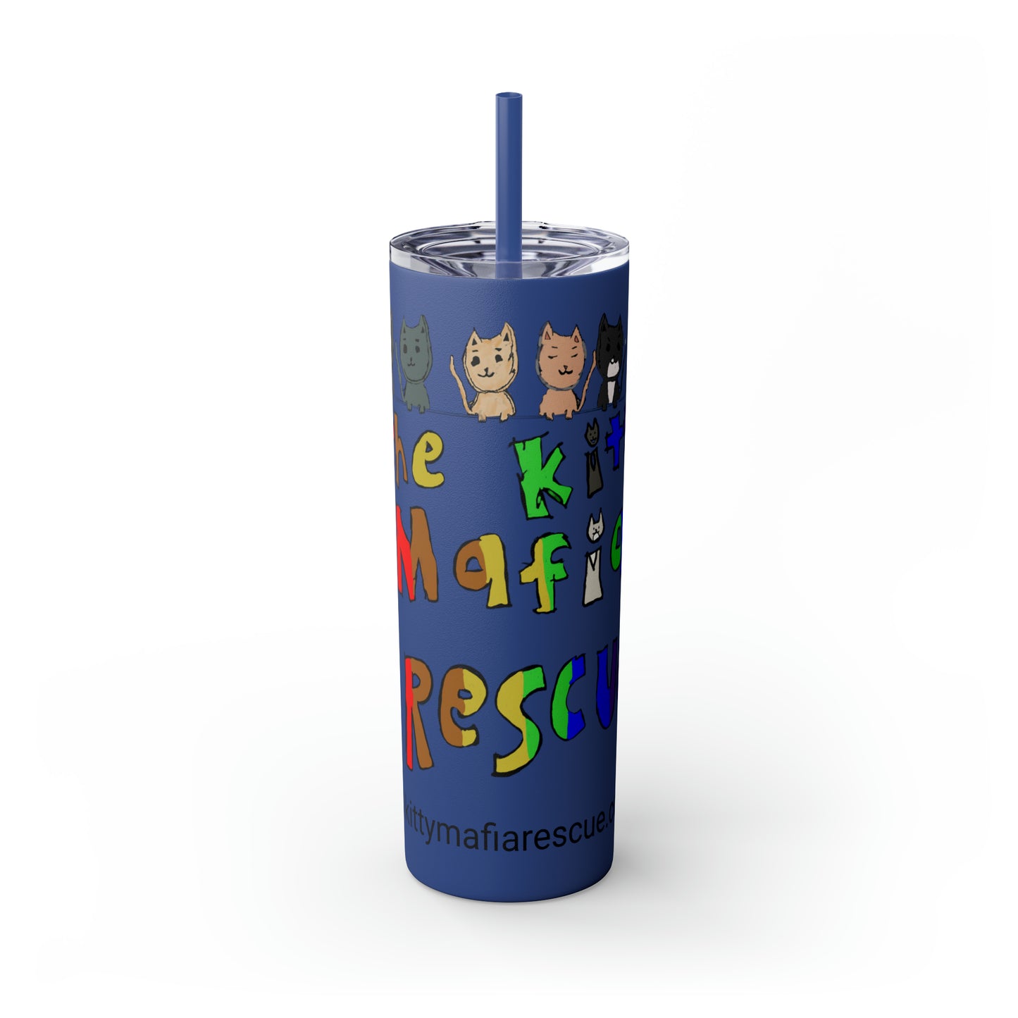 Skinny Tumbler with Straw, 20oz