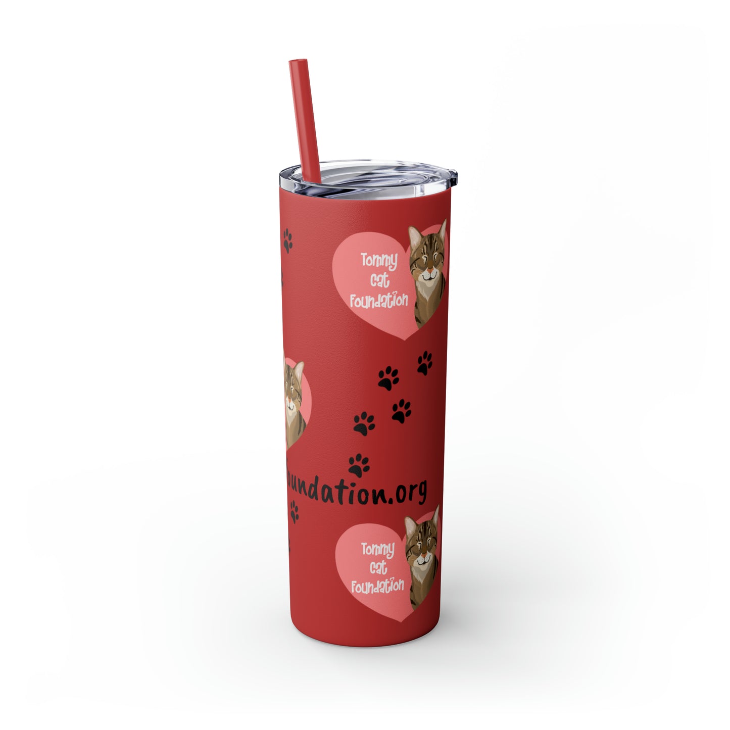 Skinny Tumbler with Straw, 20oz