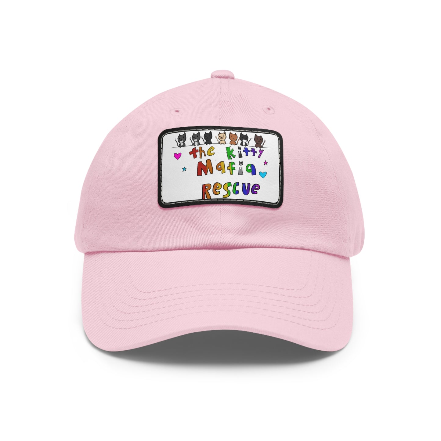 Dad Hat with Leather Patch (Rectangle)