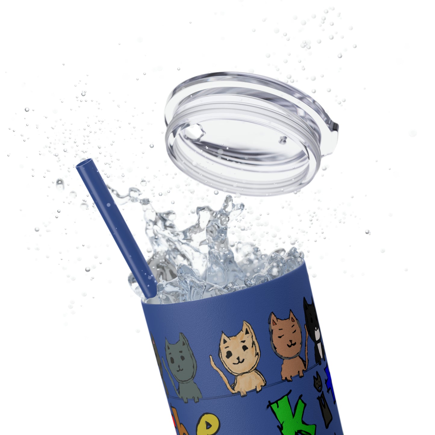 Skinny Tumbler with Straw, 20oz