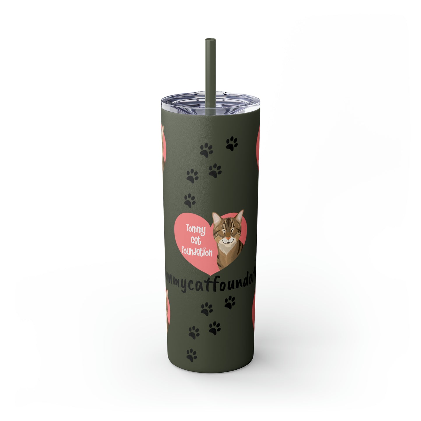 Skinny Tumbler with Straw, 20oz